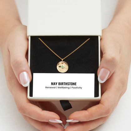 May Birthstone Necklace